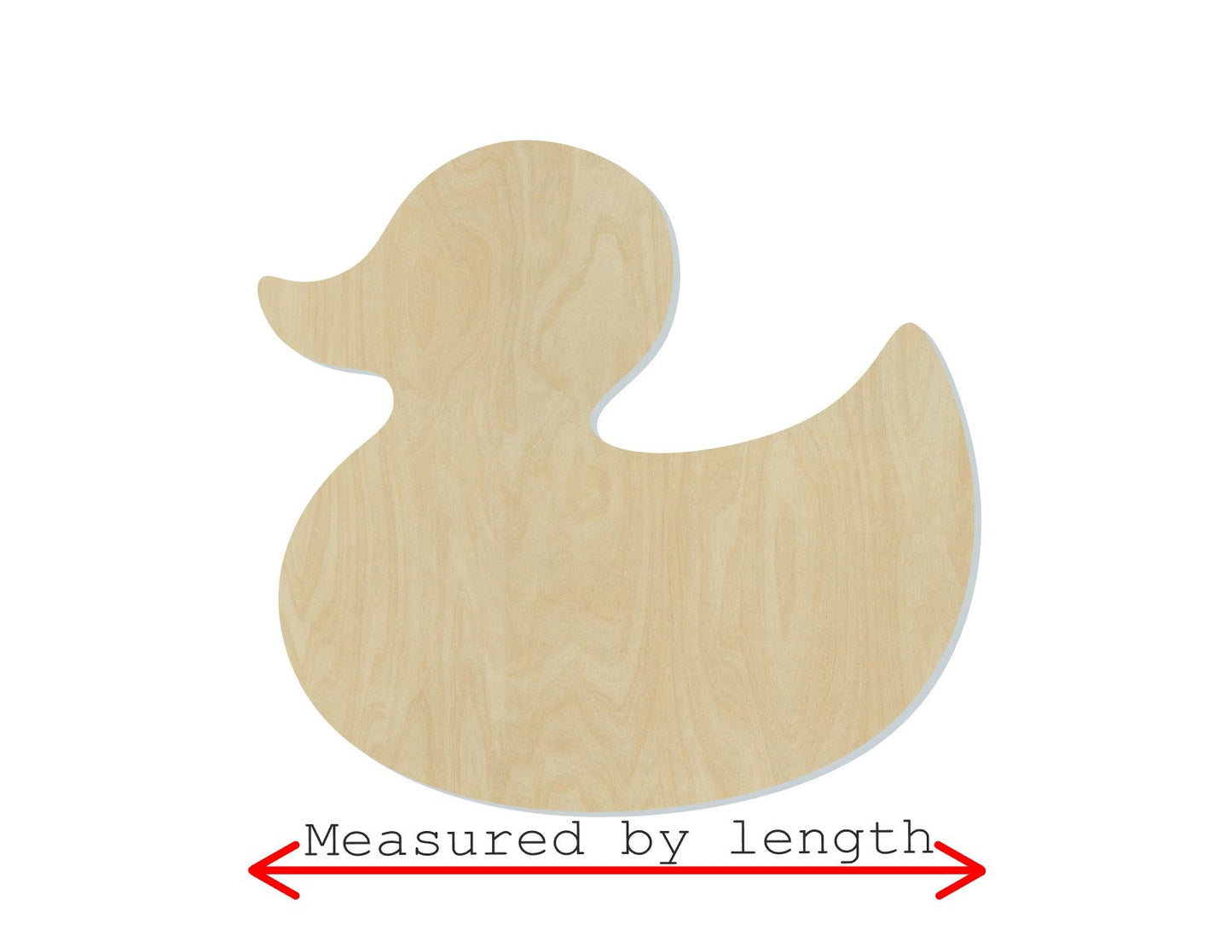 Rubber Duck Cutout | Wood Shape | Wood Cutouts | #1937 - Multiple Sizes Available - Unfinished Cutout Shapes