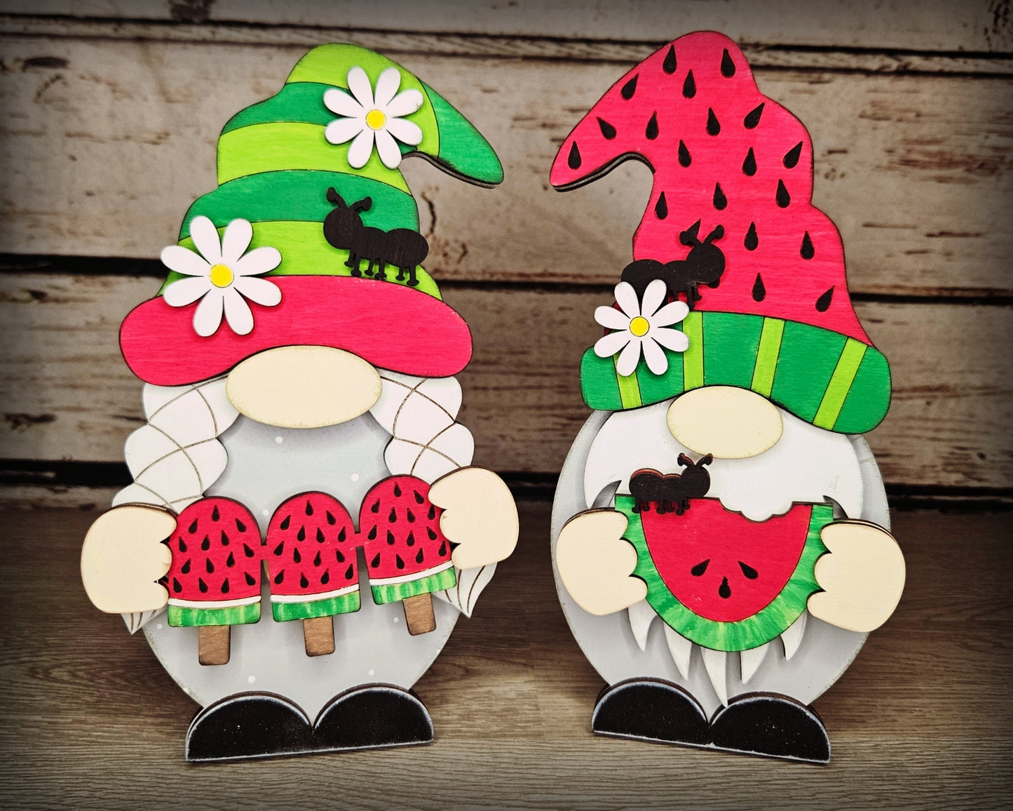 Interchangeable Gnome | GIRL SUMMER WATERMELON TOPPER | #200002-14