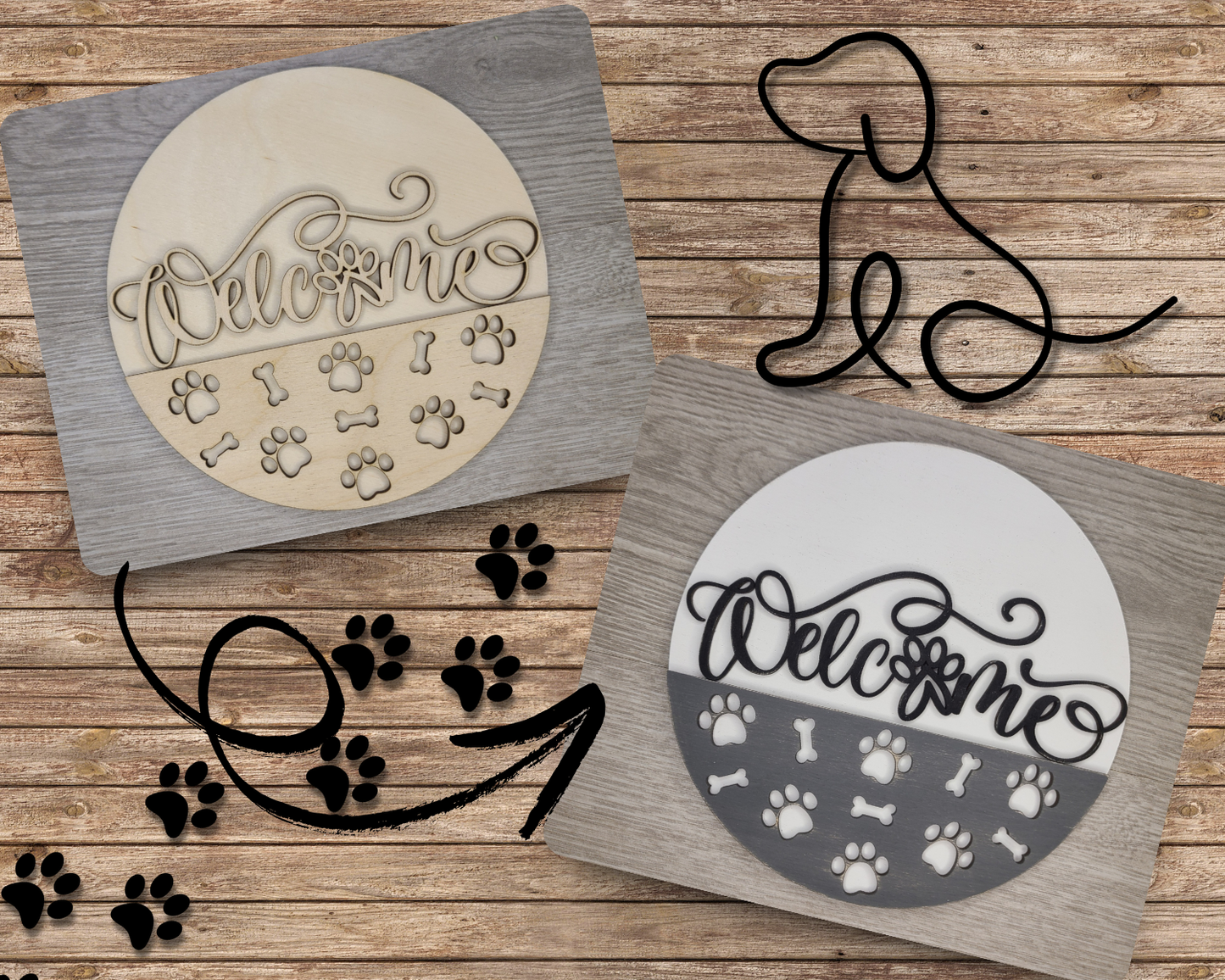 Dog Welcome Sign | #3294