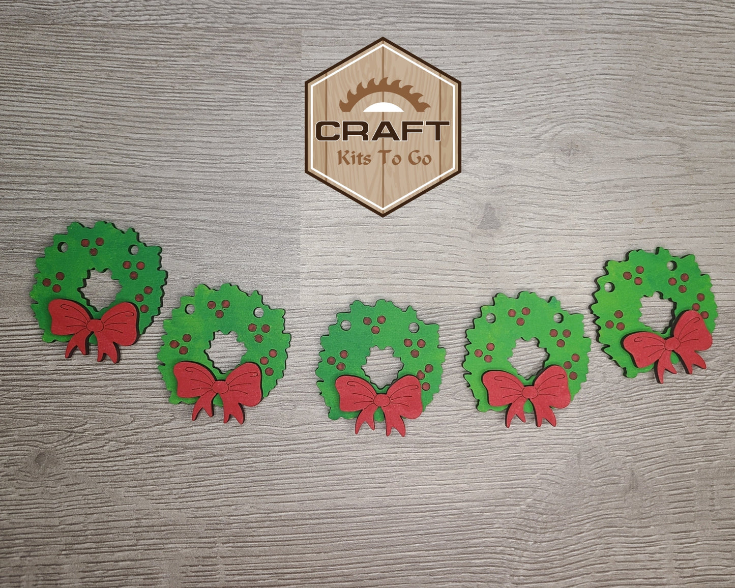 Christmas Wreath Bunting | #2890