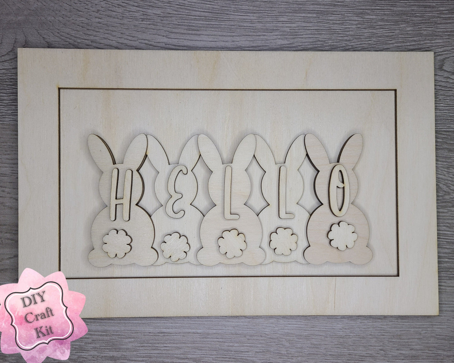 Hello Bunnies Easter Sign | #3083