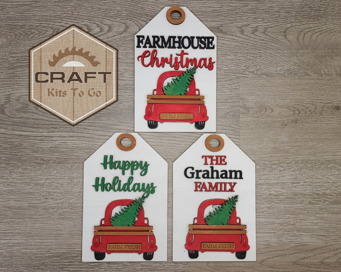 Custom Christmas Truck Tag | #3311