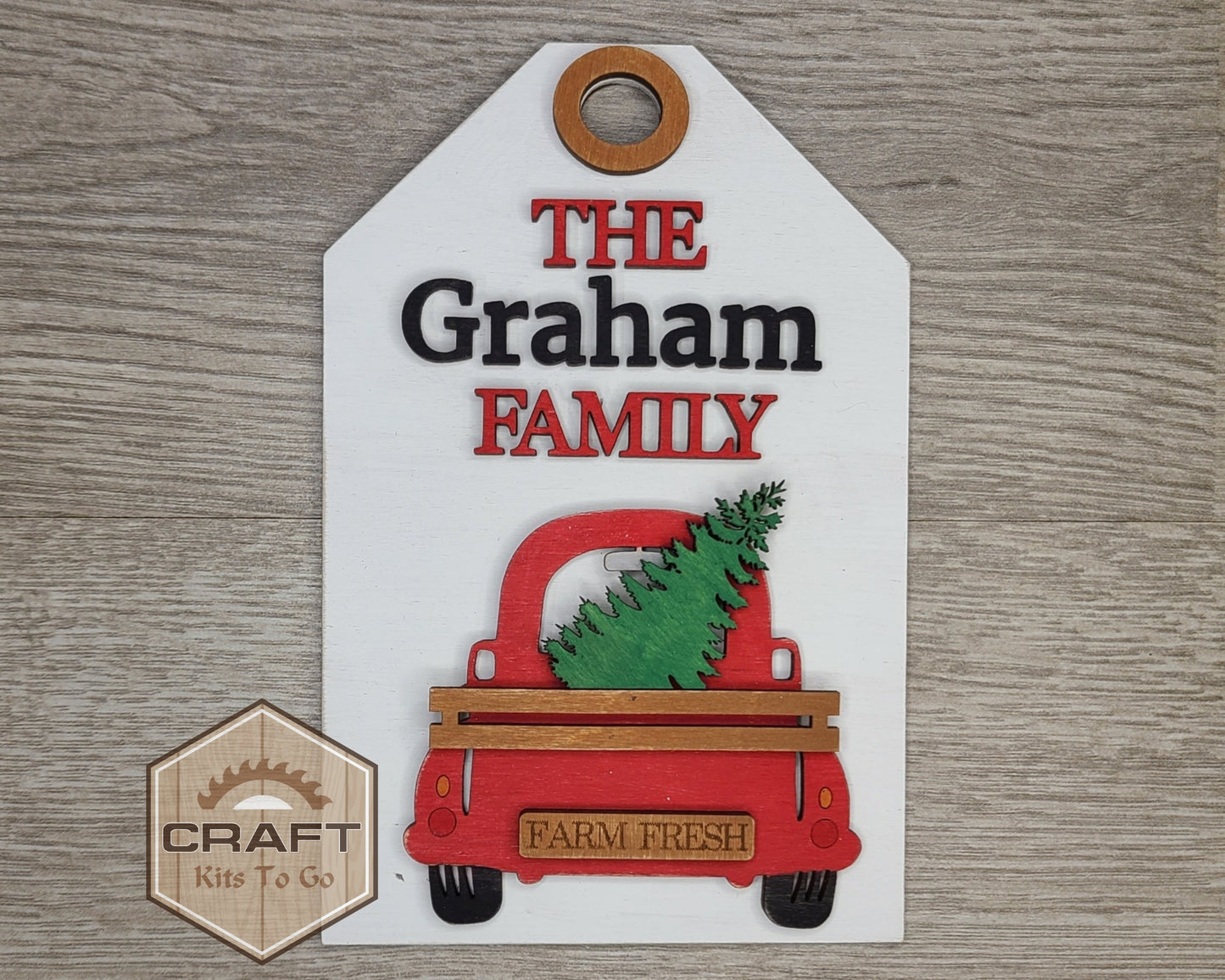 Custom Christmas Truck Tag | #3311