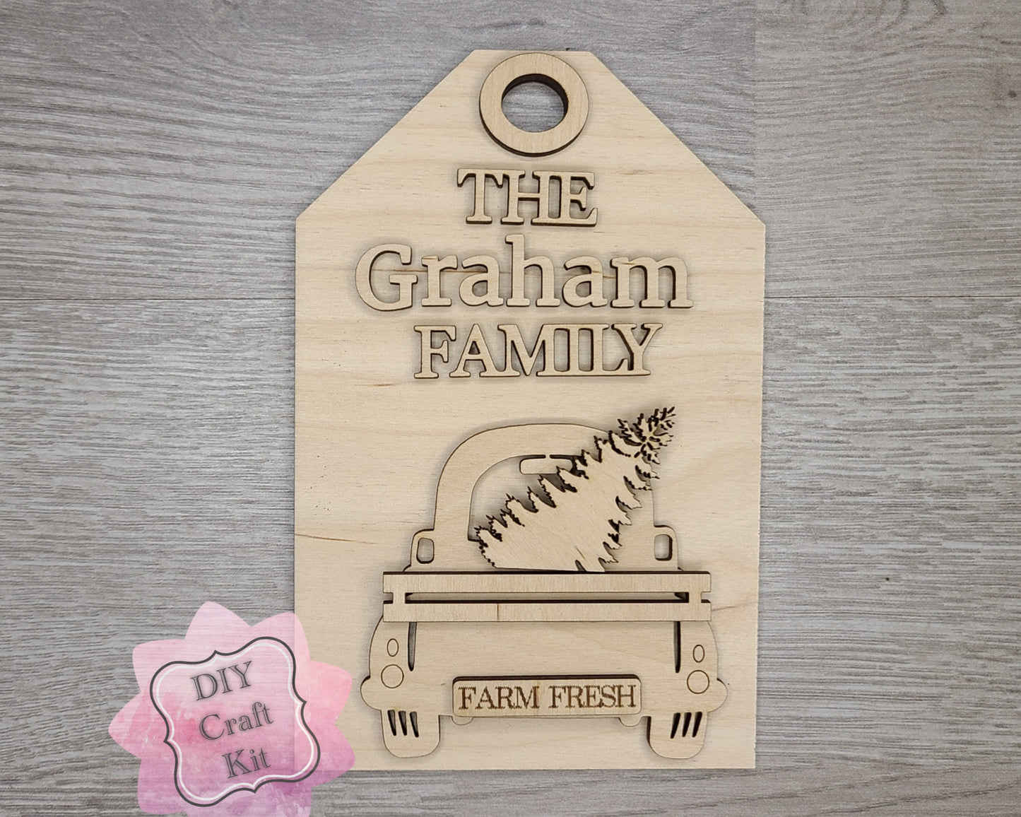 Custom Christmas Truck Tag | #3311