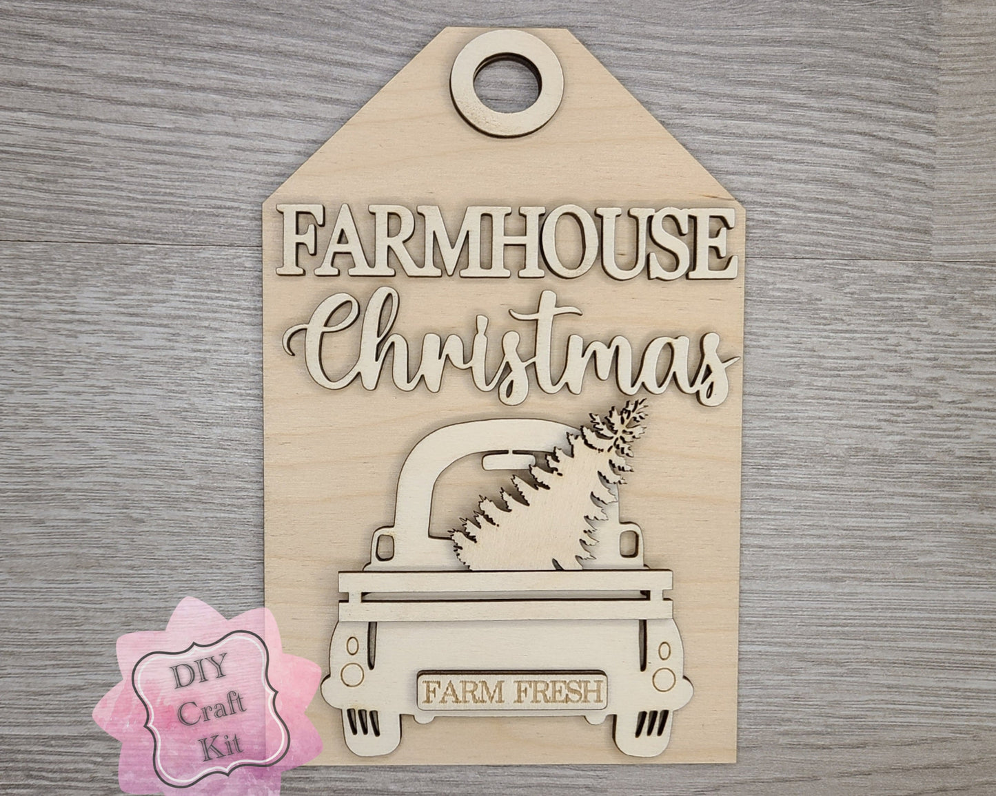 Farmhouse Christmas Truck Tag | #5031