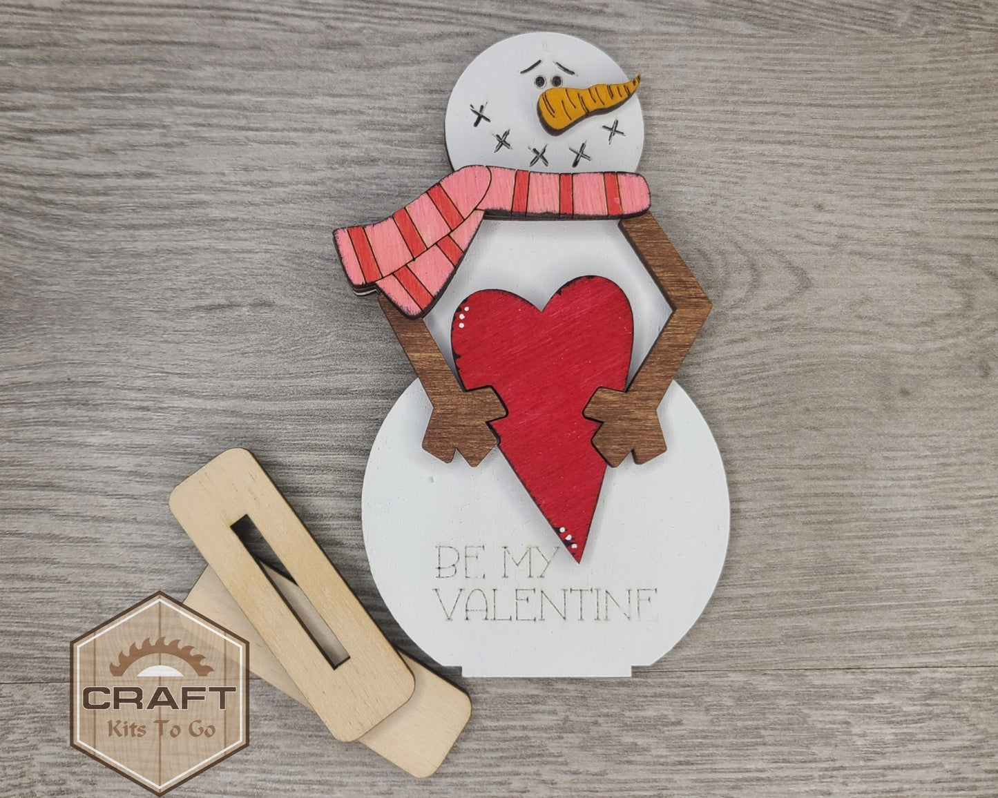 Valentine Snowman Shelf Sitter | #3672