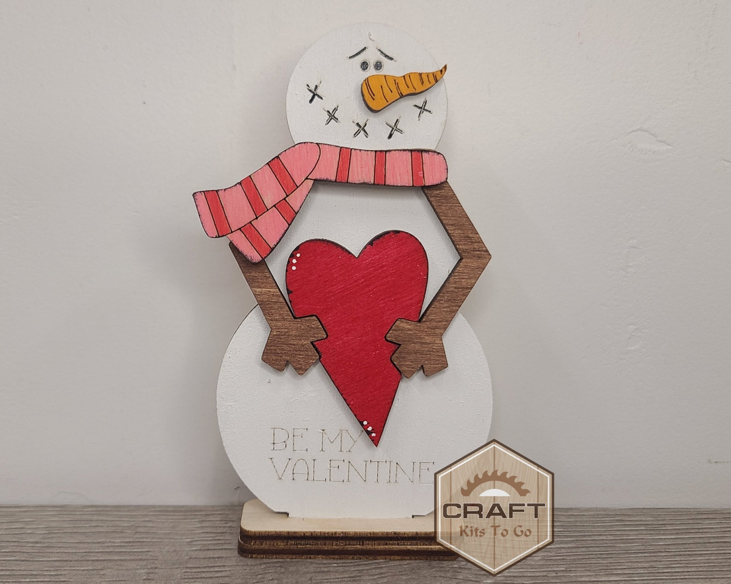 Valentine Snowman Shelf Sitter | #3672