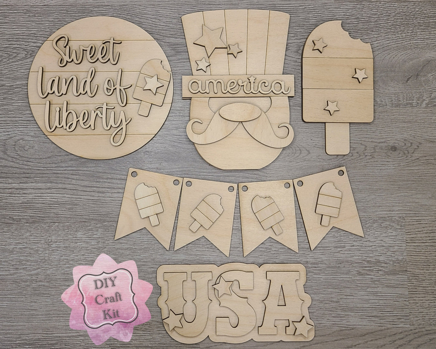4th of July Tier Tray | #100038