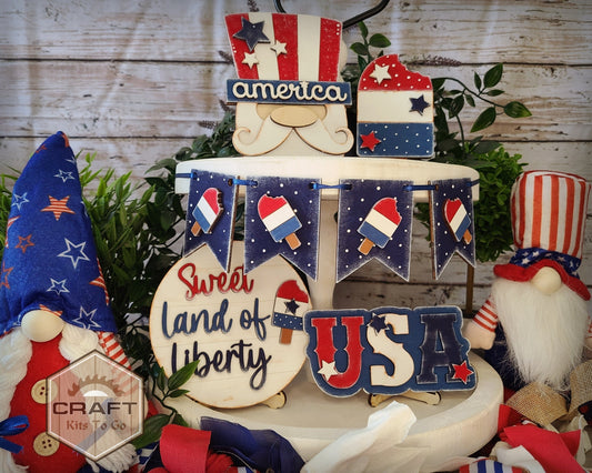 4th of July Tier Tray | #100038