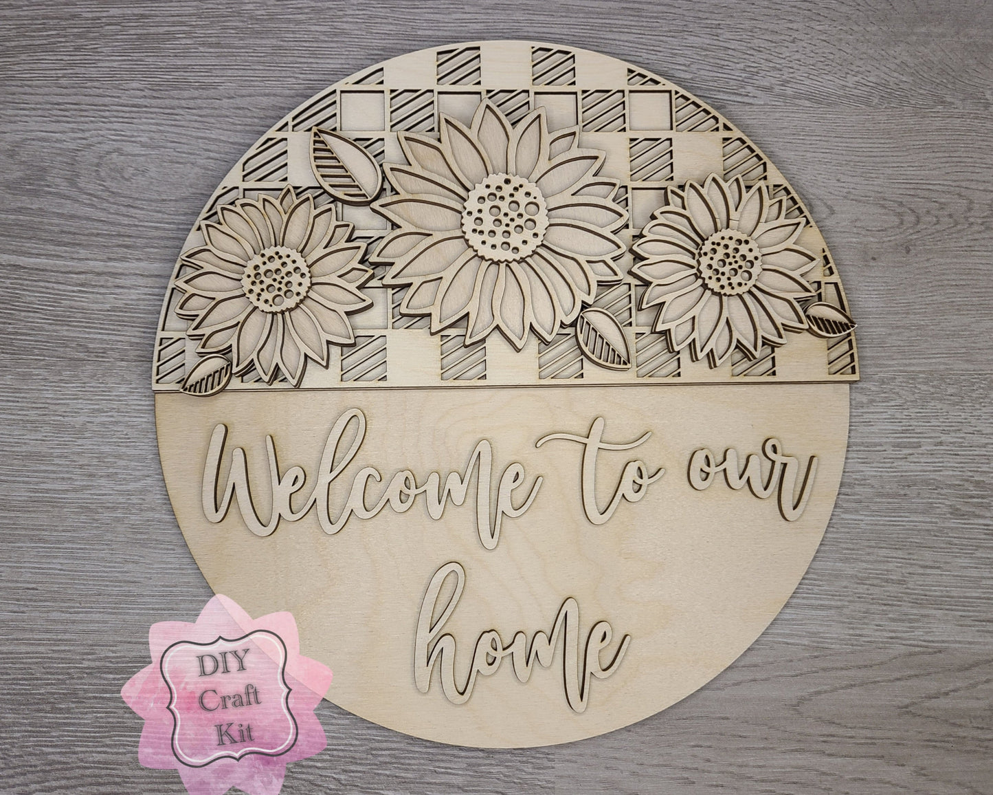 Sunflower Welcome Sign | #3051