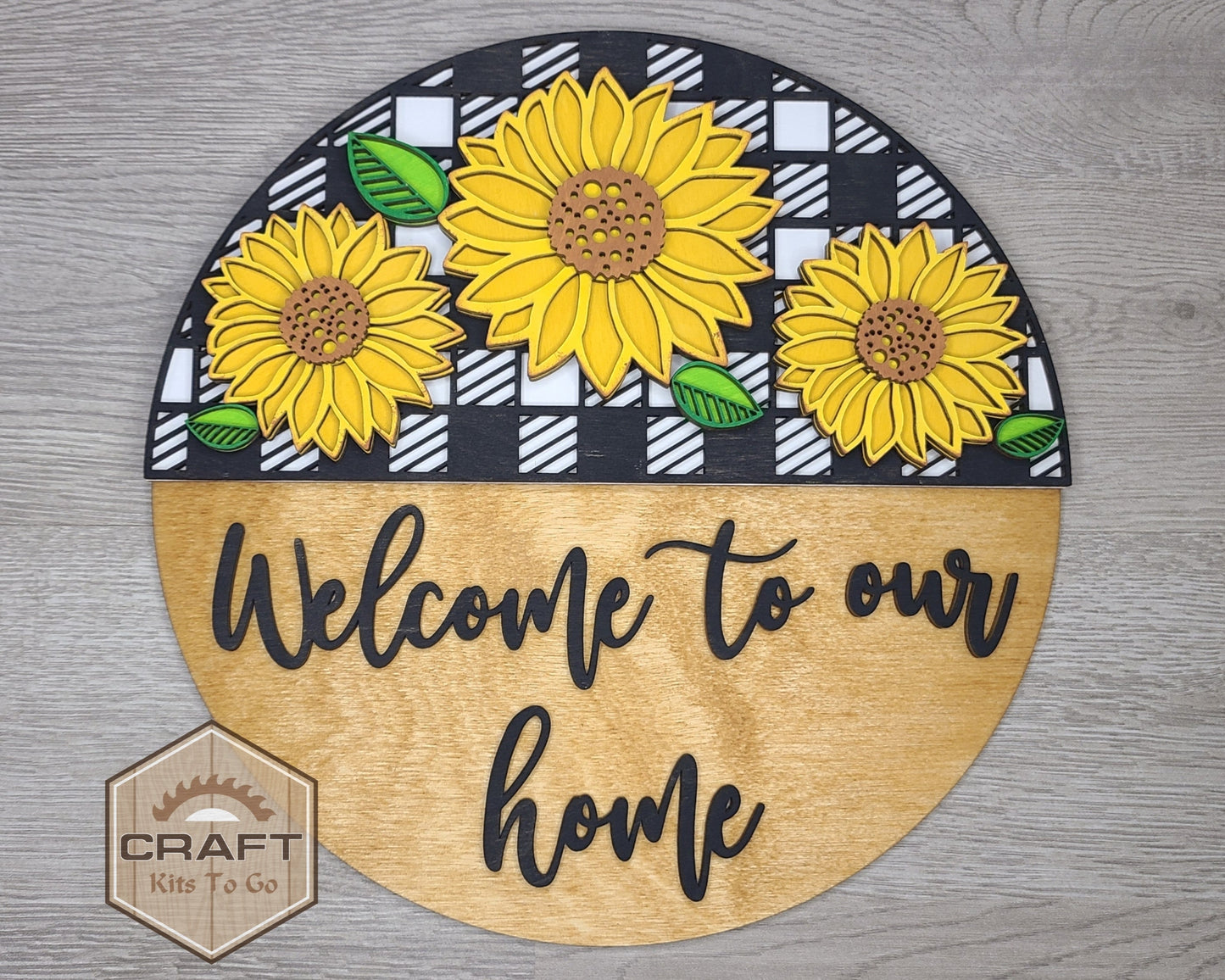 Sunflower Welcome Sign | #3051