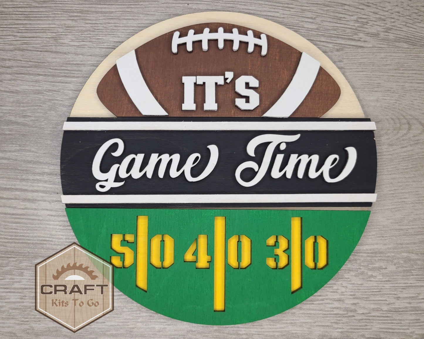 Game Time Football Sign | #3732