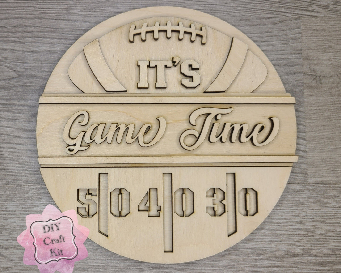 Game Time Football Sign | #3732