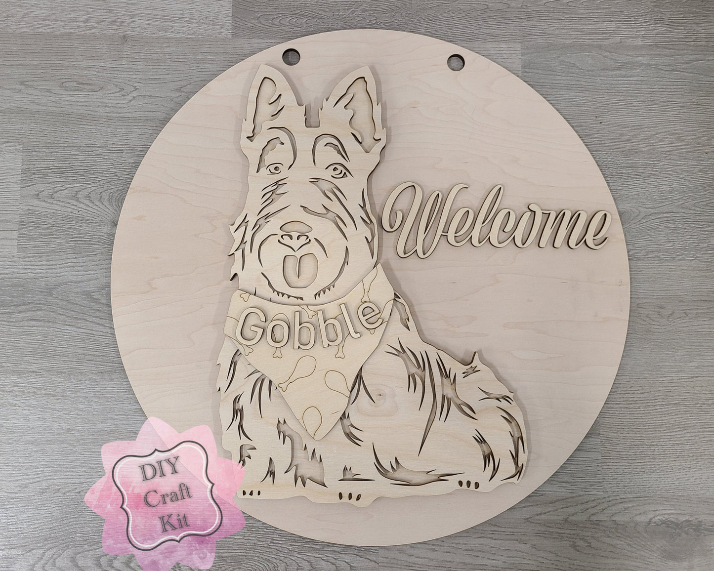 Scottie Interchangeable Sign | THANKSGIVING BANDANA | #200005
