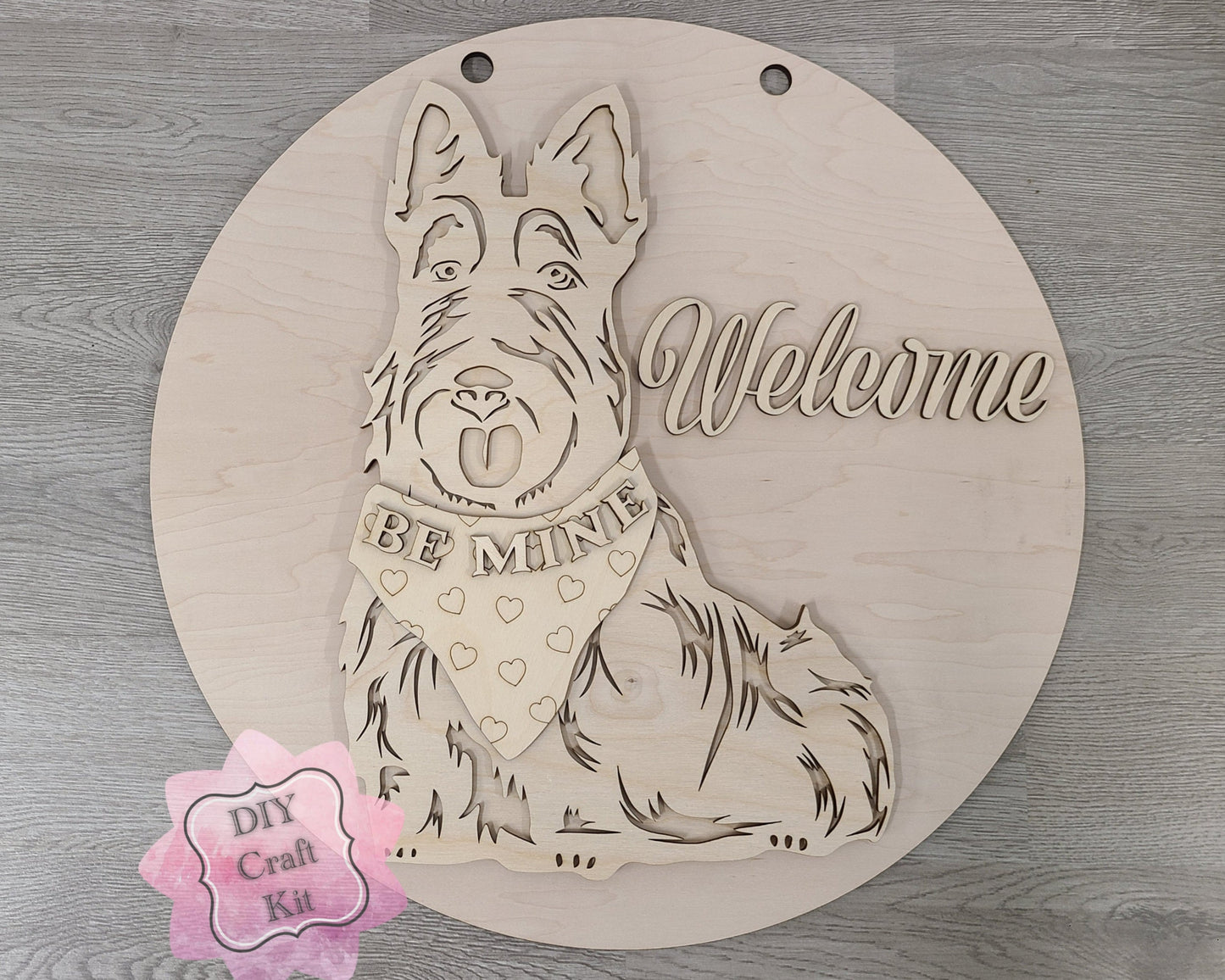 Scottie Interchangeable Sign | VALENTINE BANDANA | #200005