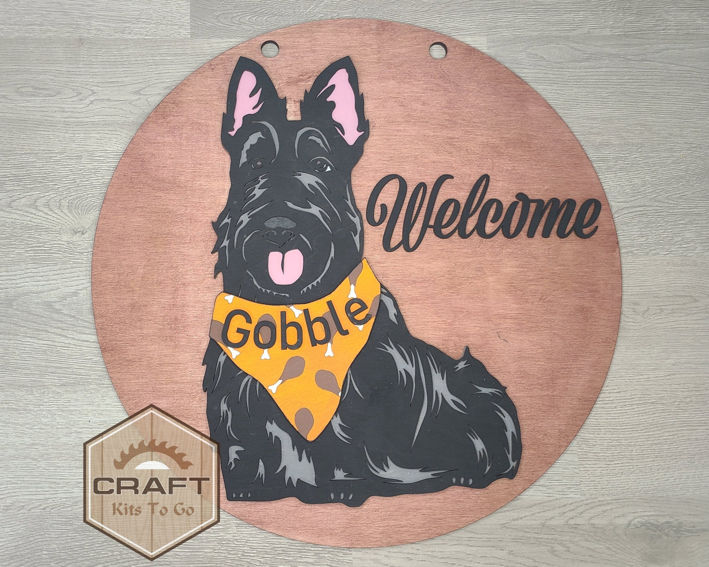 Scottie Interchangeable Sign | THANKSGIVING BANDANA | #200005