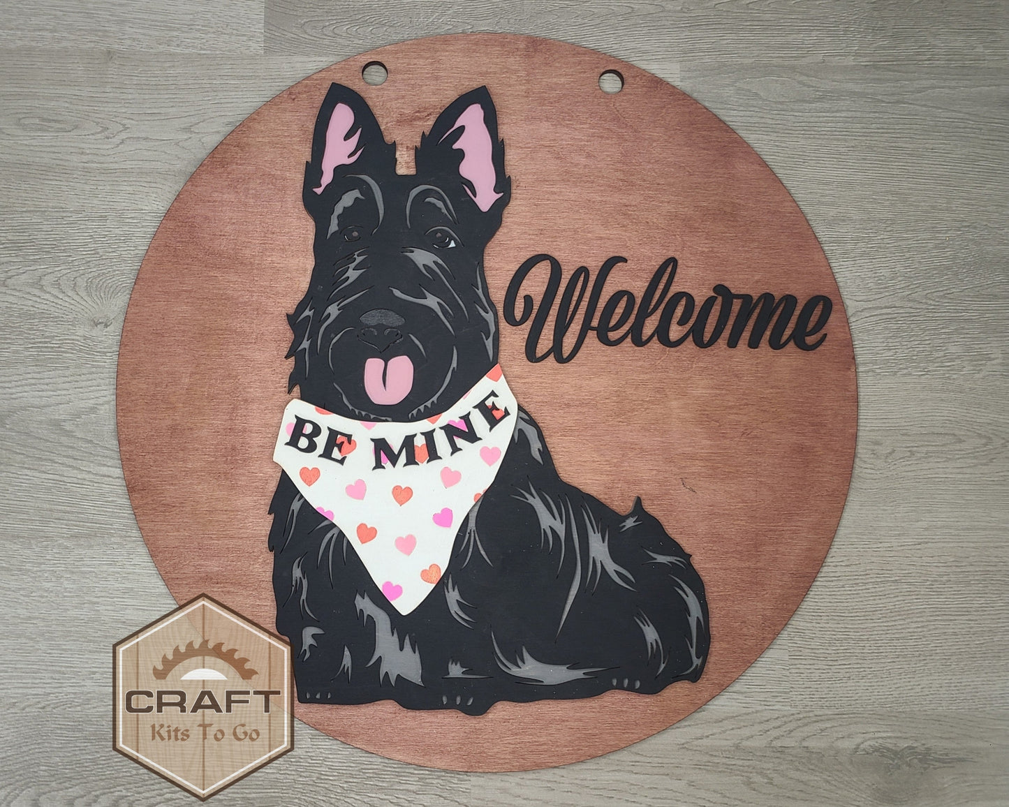 Scottie Interchangeable Sign | VALENTINE BANDANA | #200005