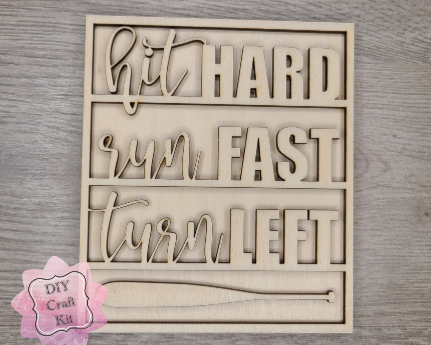 Hit Hard Sign | #2751