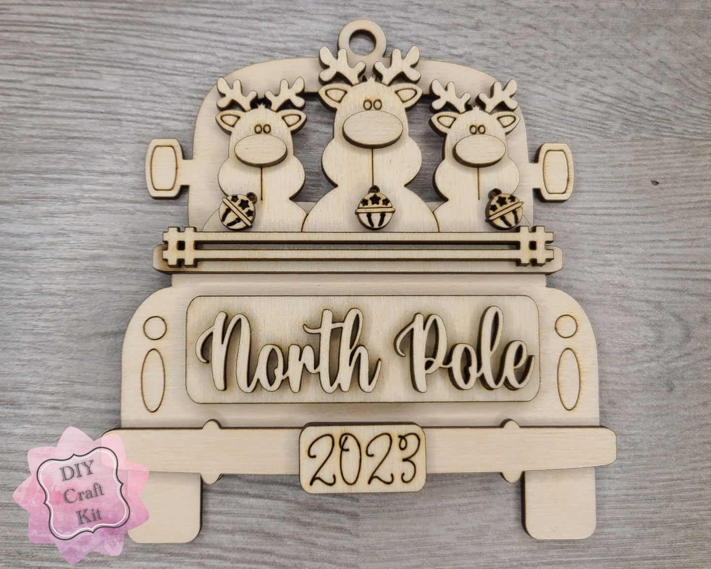 Reindeer Truck Ornament | #3902