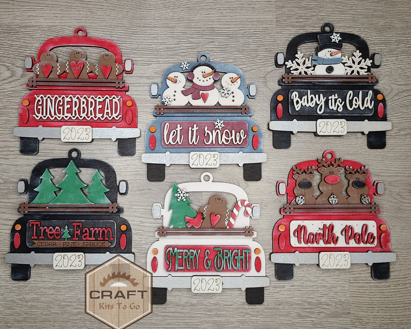 Reindeer Truck Ornament | #3902