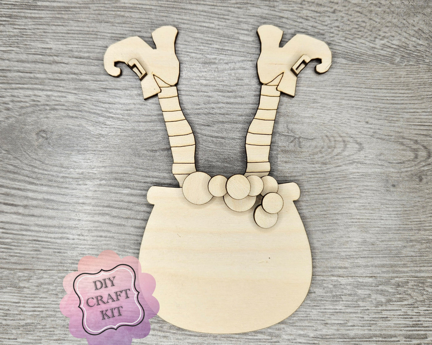 Witch Craft | Halloween Crafts | DIY Paint kit | #2296 - Multiple Sizes Available - Unfinished wood Cutout Shapes