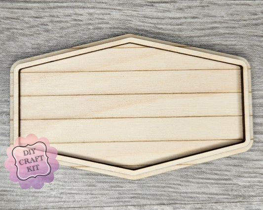 Shiplap Frame #2465 - Multiple Sizes Available - Unfinished Wood Cutout Frames