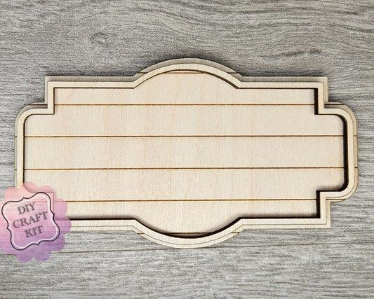 Shiplap Frame #2464 - Multiple Sizes Available - Unfinished Wood Cutout Frames