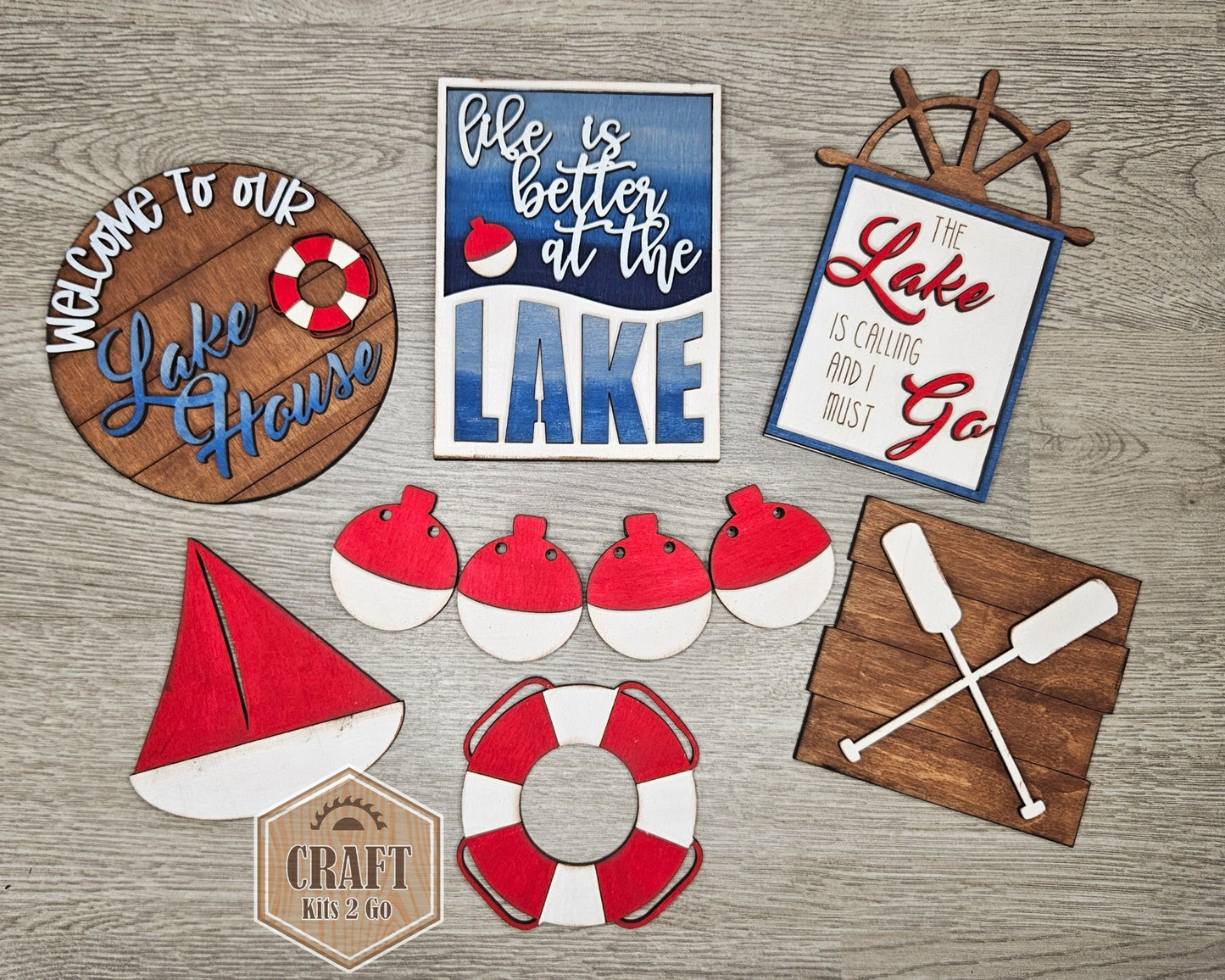 Lake House Bobber Bunting | #2724