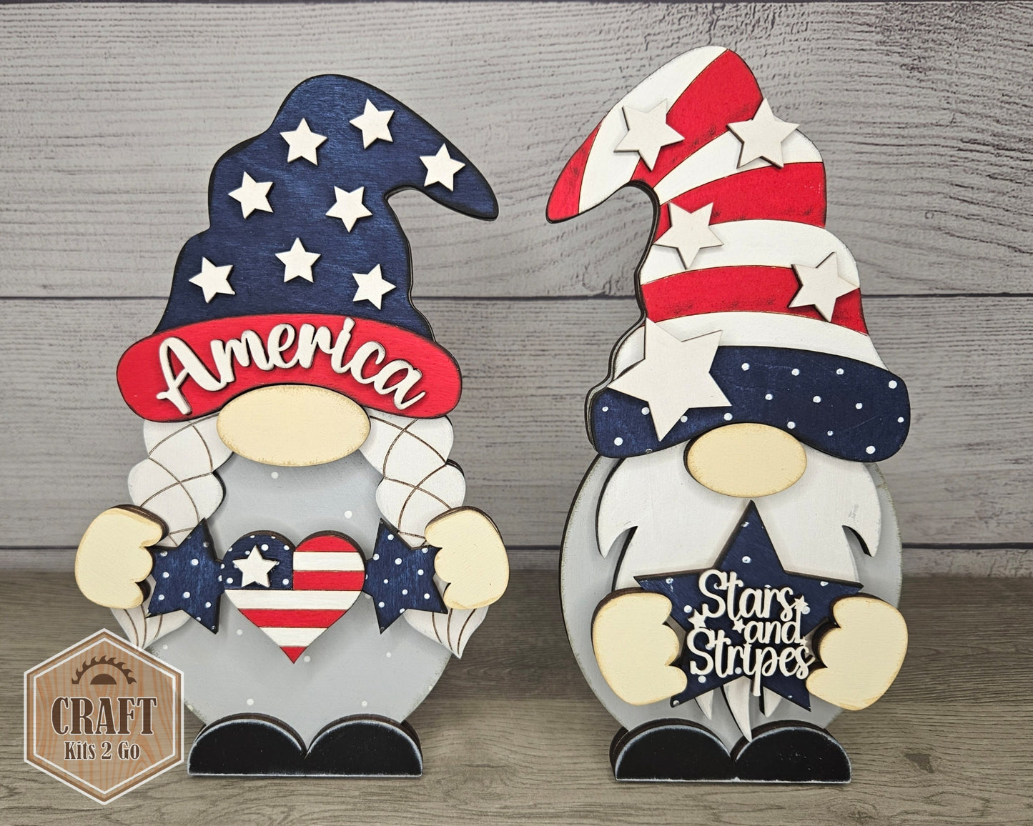 Interchangeable Gnome | GIRL 4TH OF JULY TOPPER | #200002-5