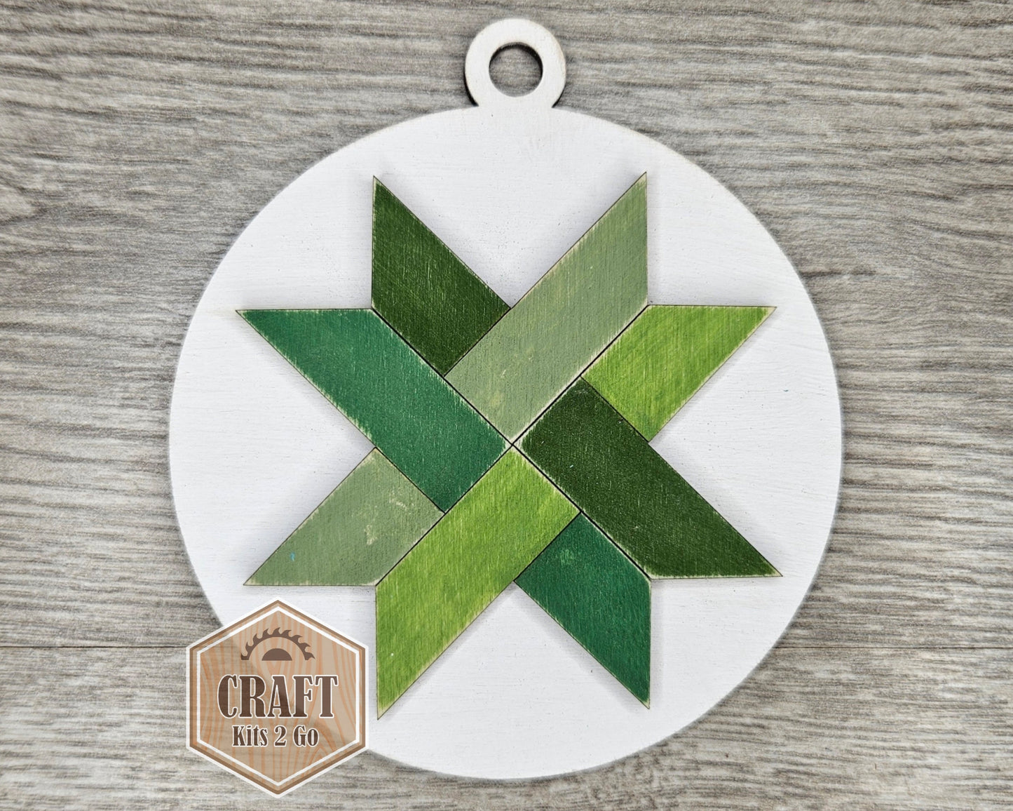 Woven Star Quilt Ornament | #4183