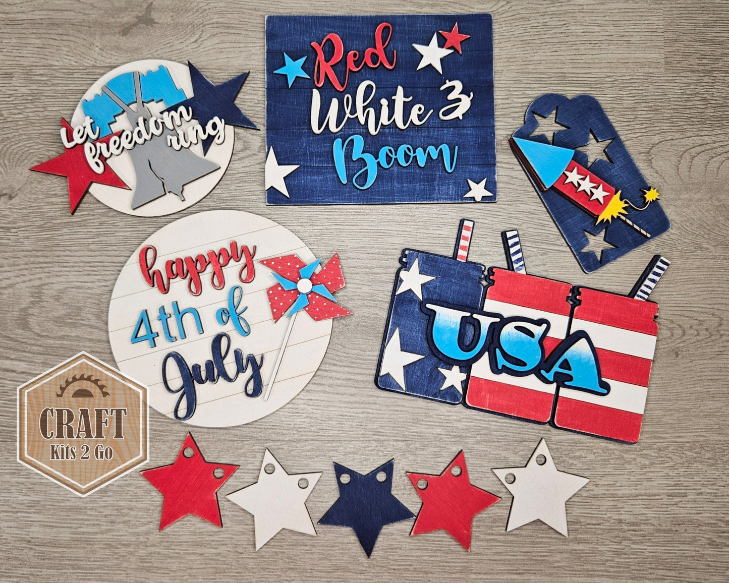 4th of July Tier Tray | #100096