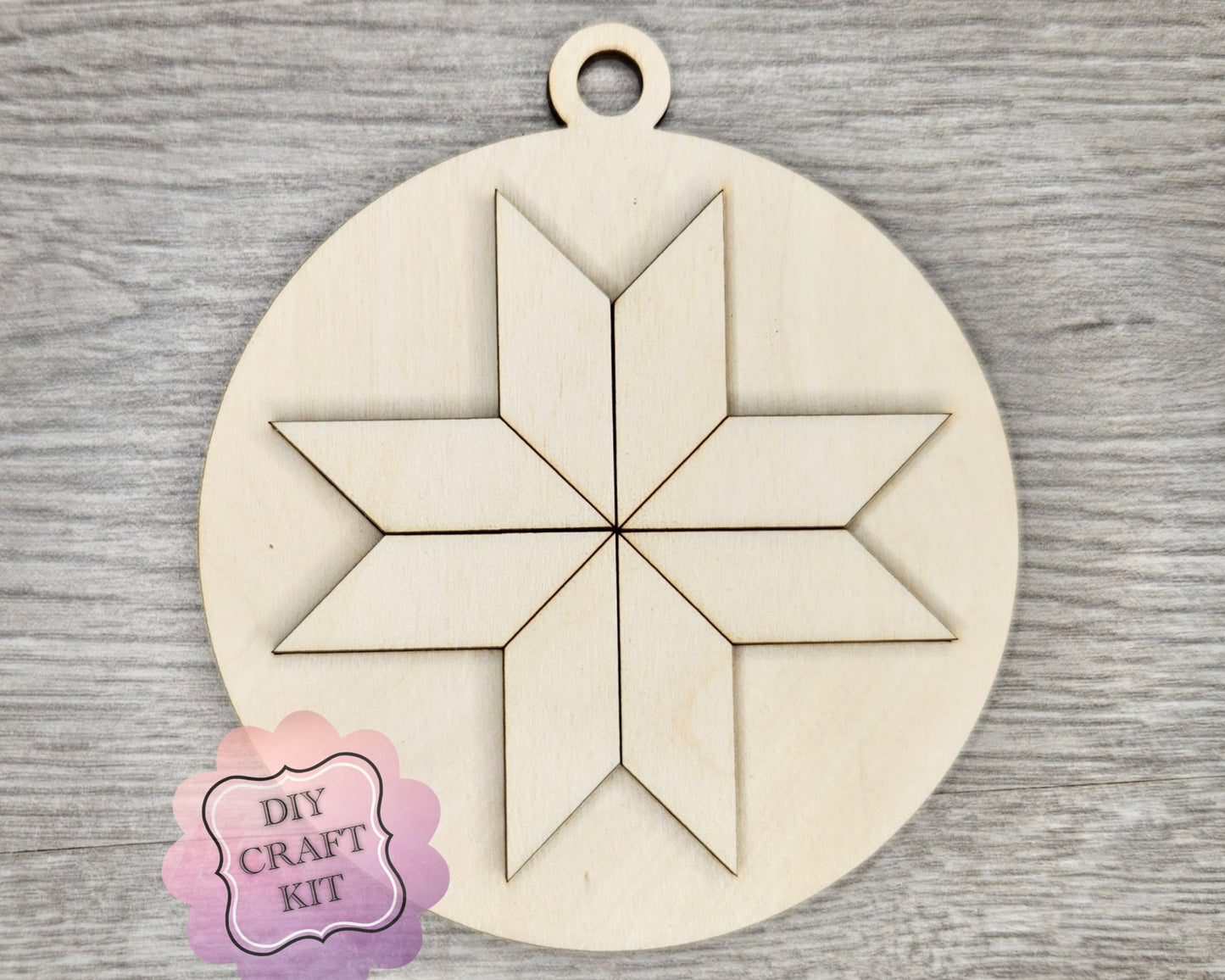 LeMoyne Star Quilt Ornament | #4186