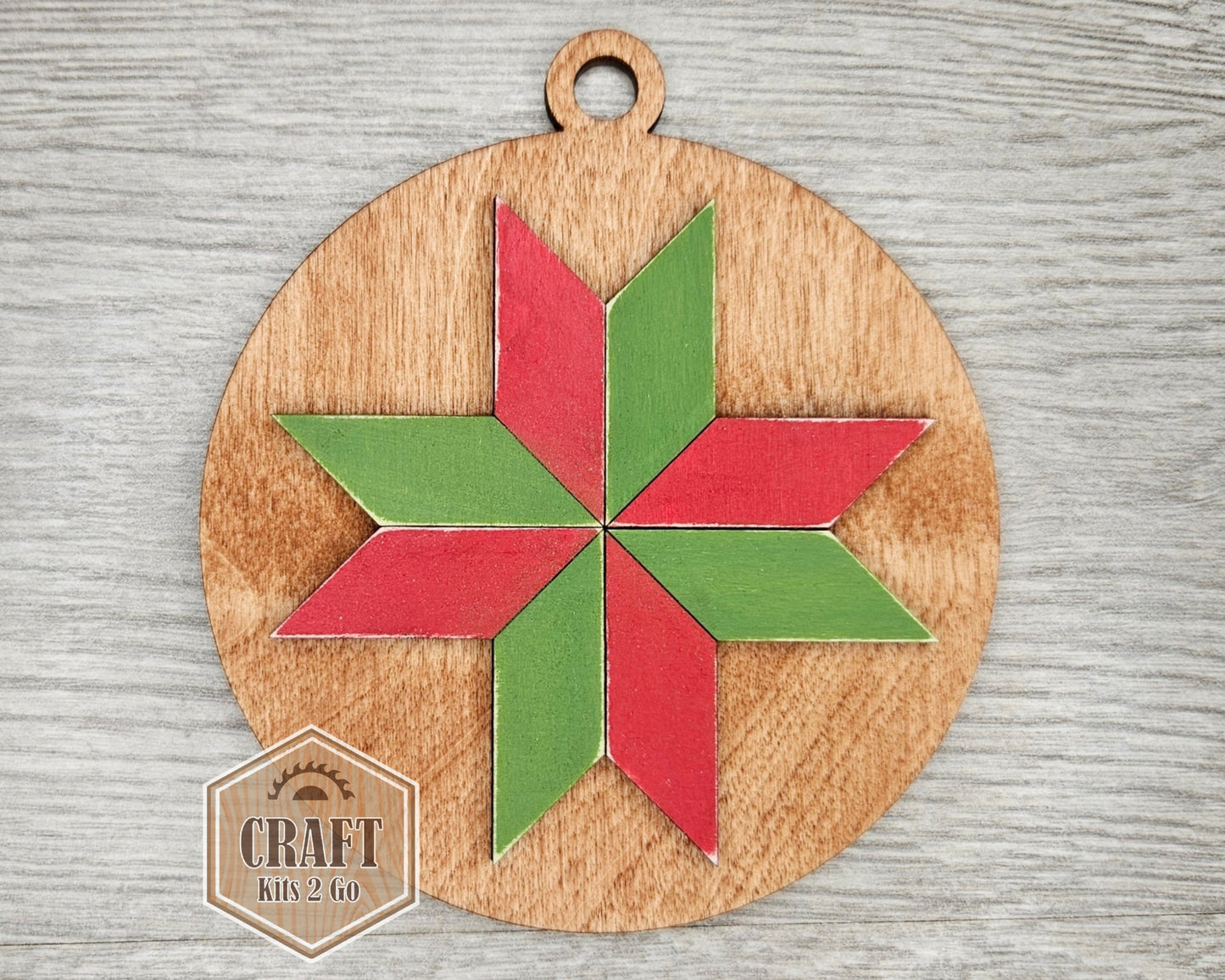 LeMoyne Star Quilt Ornament | #4186