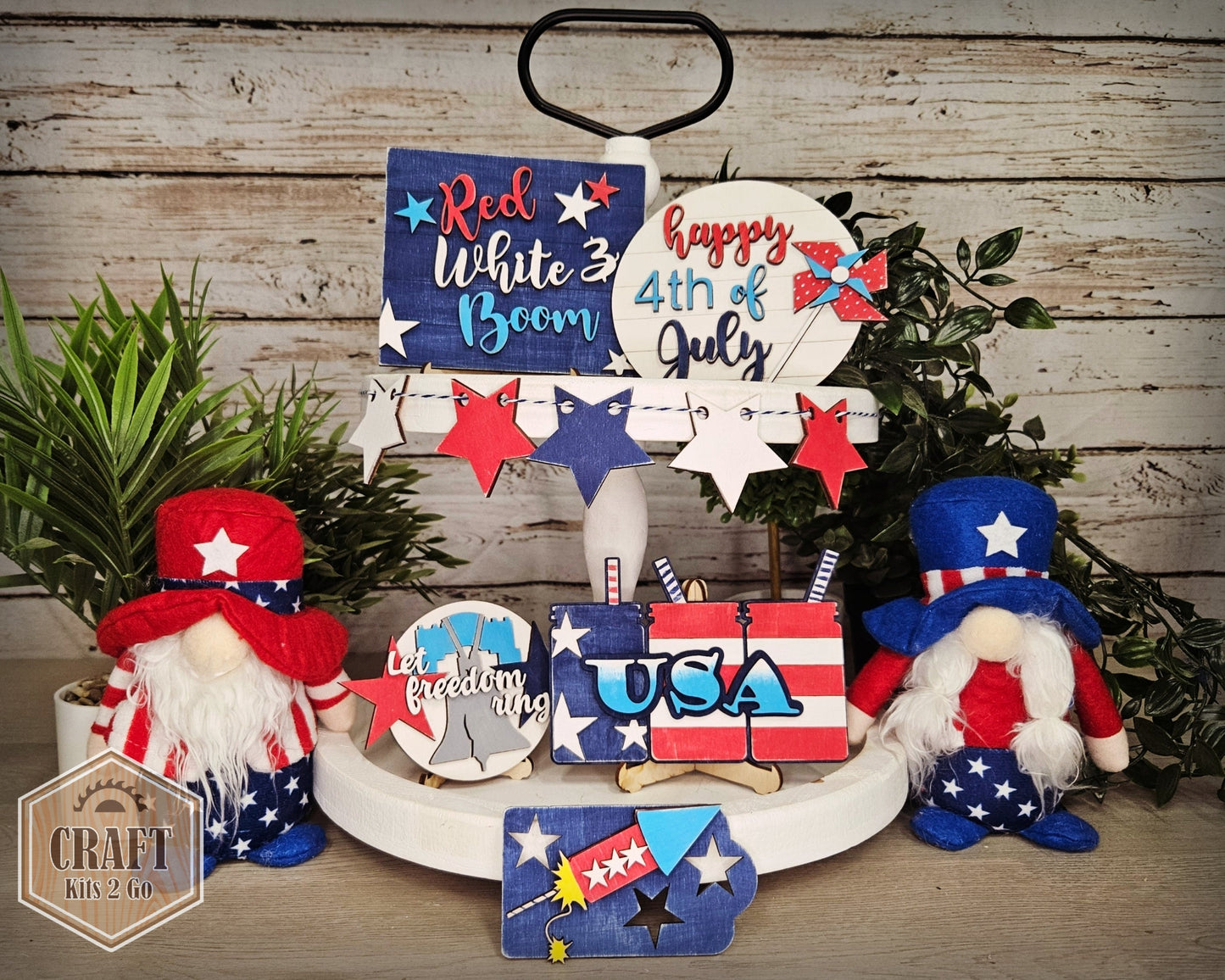 4th of July Tier Tray | #100096