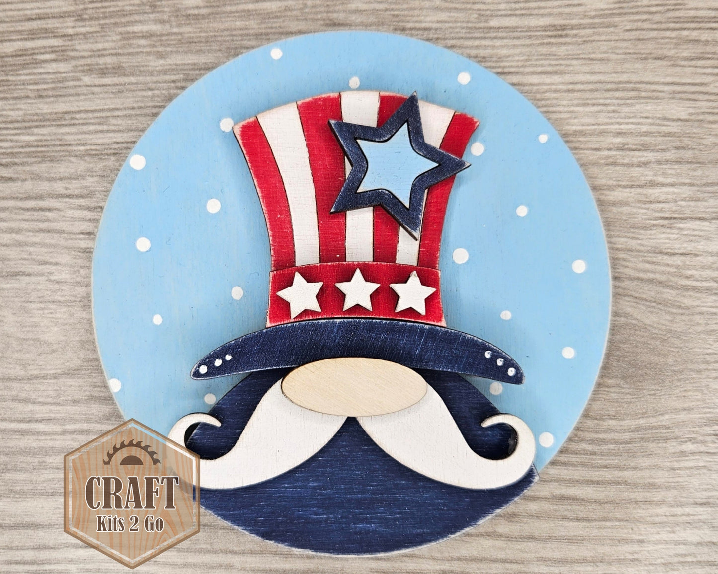 4th of July Gnome Round | #4228