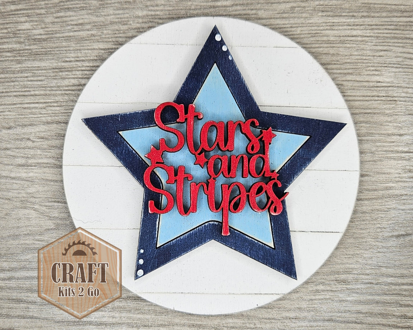 Stars & Strips Star Round | #4234
