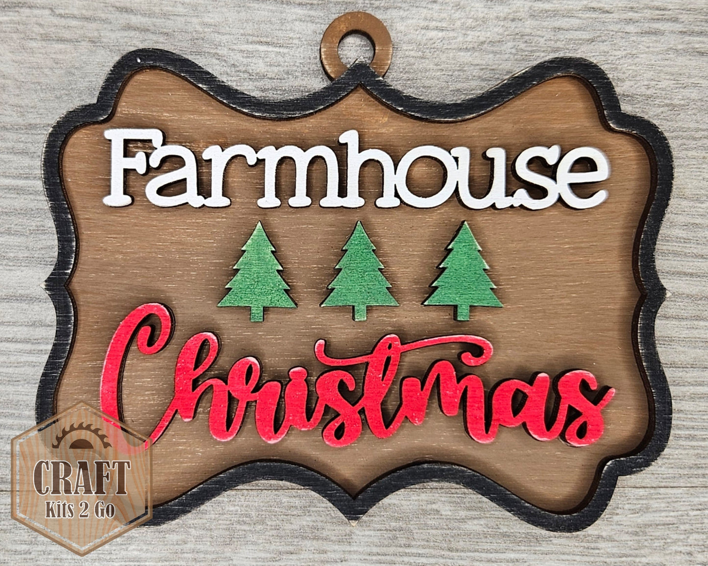 Farmhouse Christmas Ornament | #4257