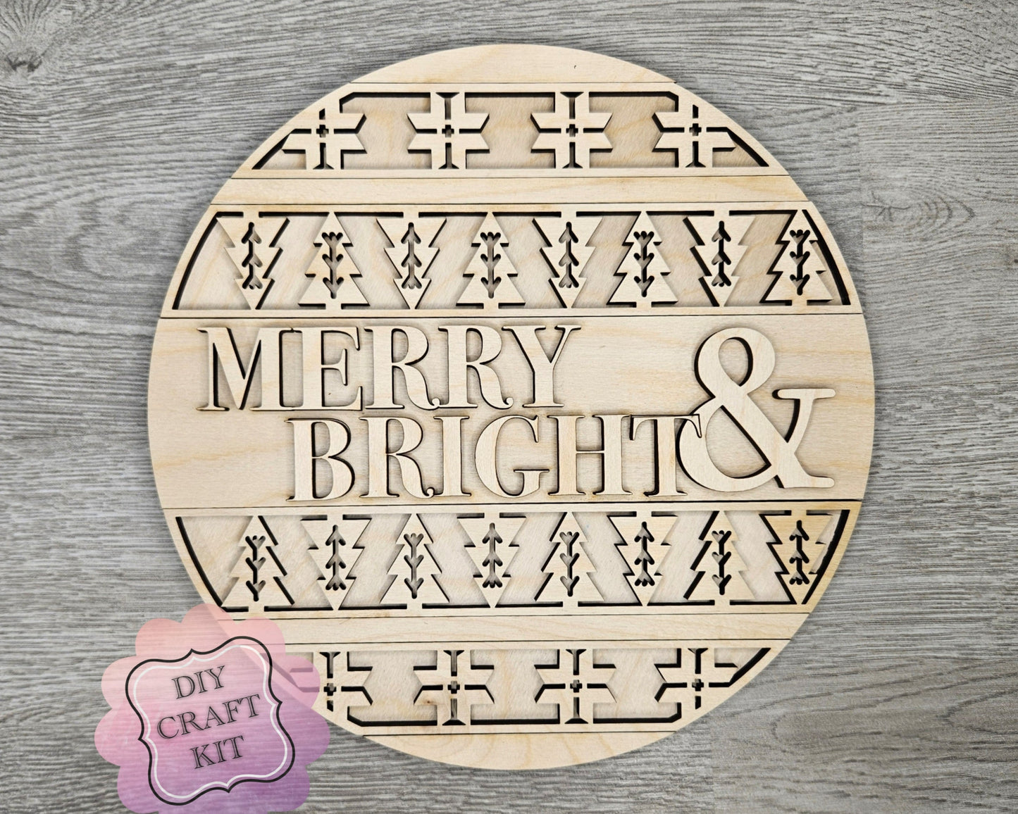 Merry & Bright Sign | #4333