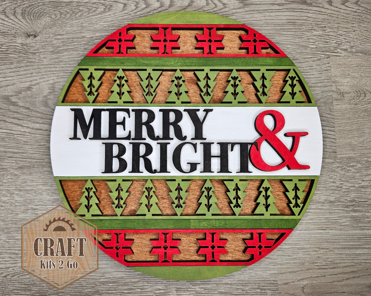 Merry & Bright Sign | #4333