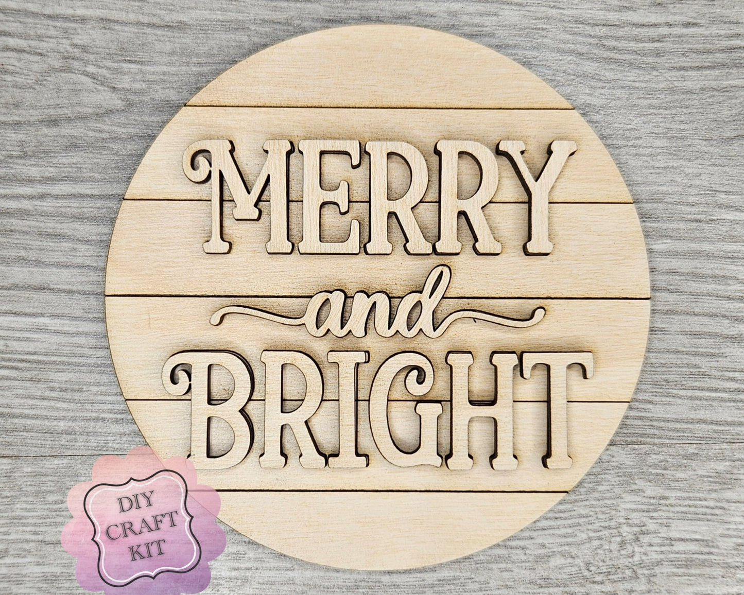 Merry & Bright Sign | #2426
