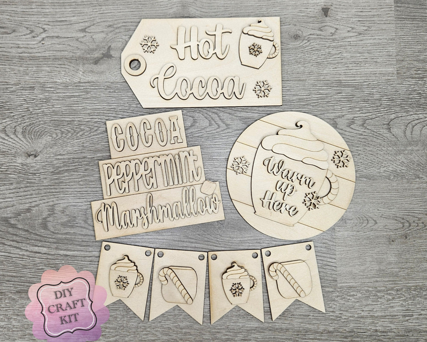 Hot Cocoa Winter Tier Tray | #100121