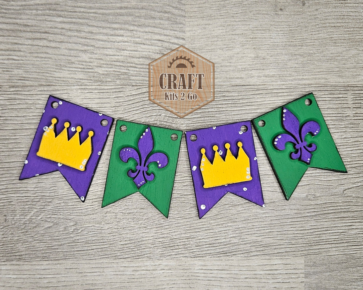 Mardi Gras Bunting | #4591