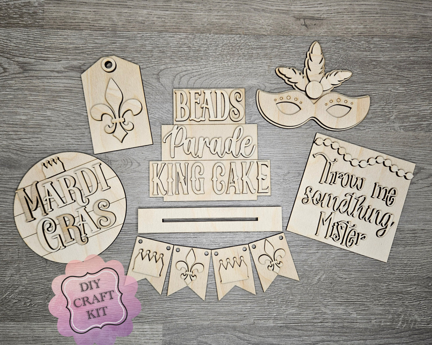Mardi Gras Bunting | #4591