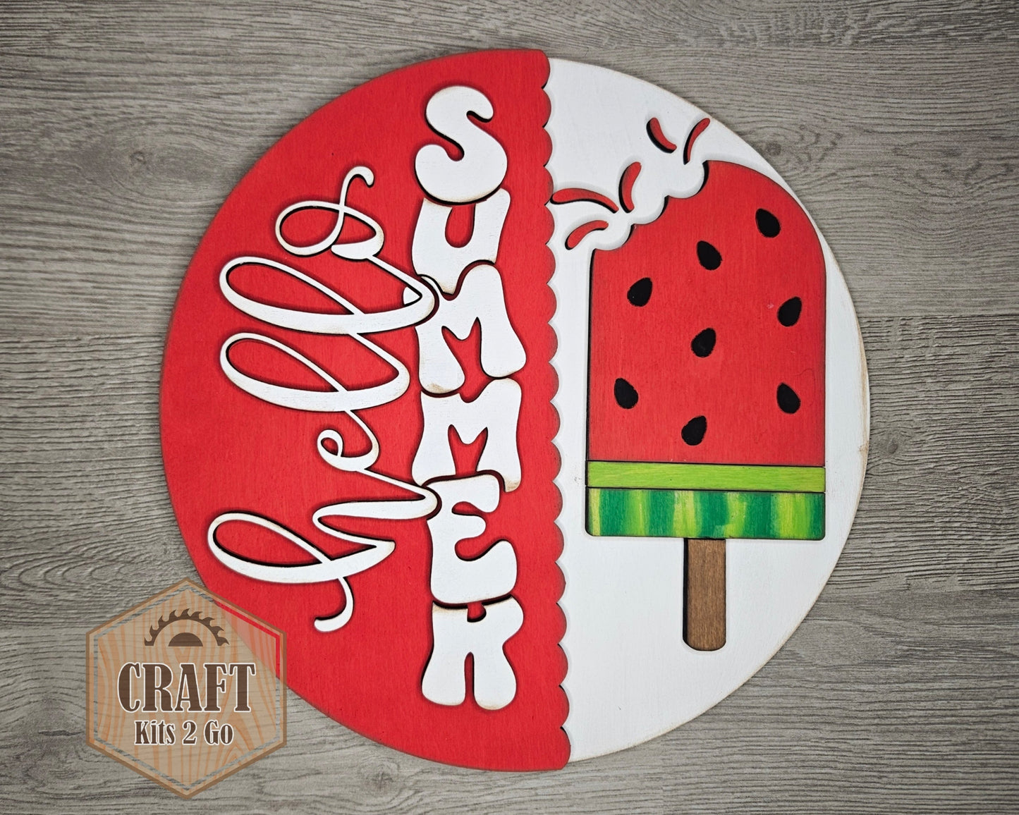 Hello Summer Watermelon Sign | #4354