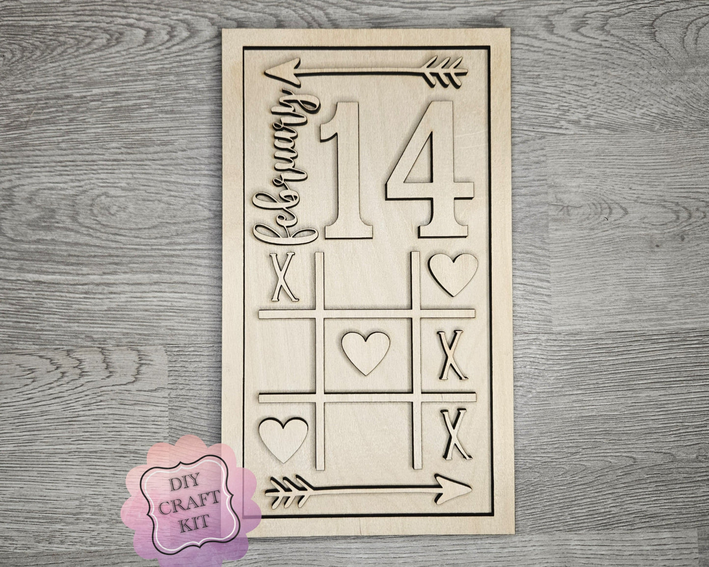 Valentine Tic Tac Toe Sign | #3952