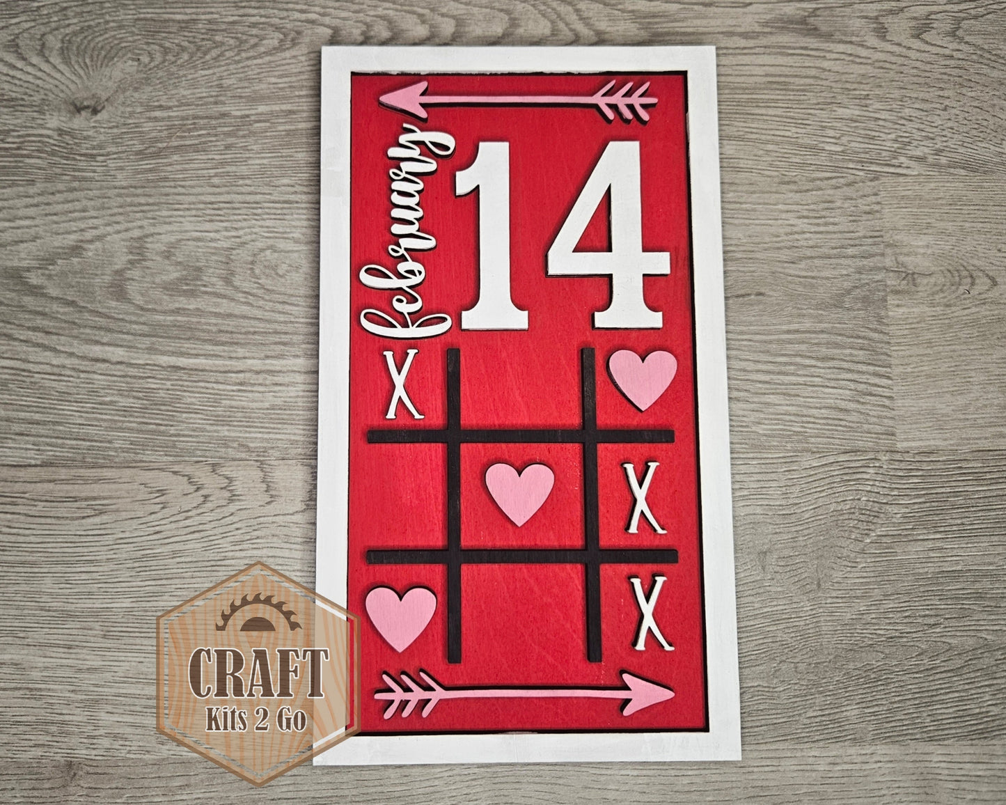 Valentine Tic Tac Toe Sign | #3952