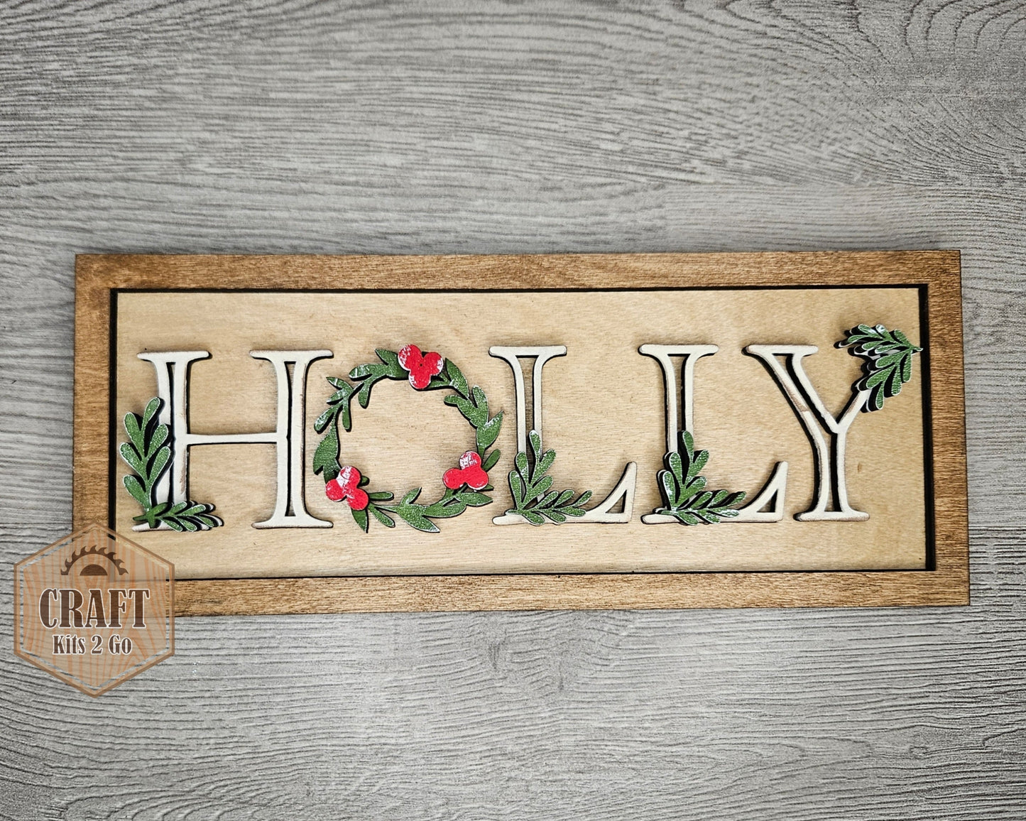 Rustic Holly Sign | #4500