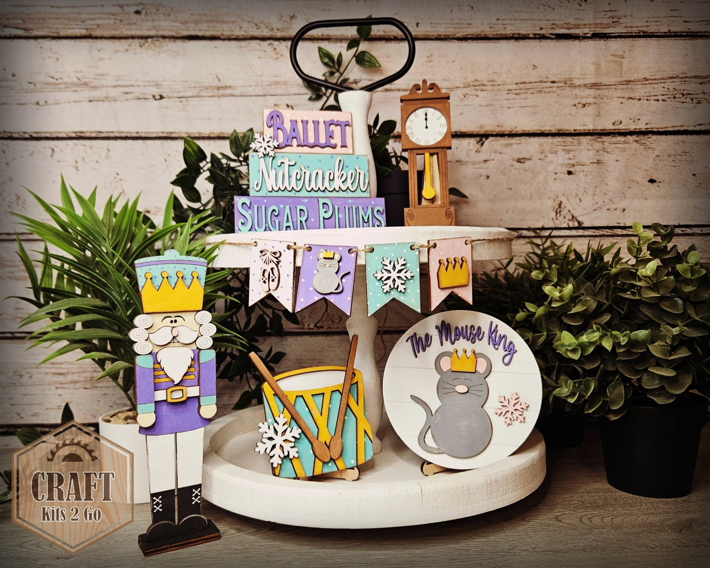 Nutcracker Tier Tray | #100124