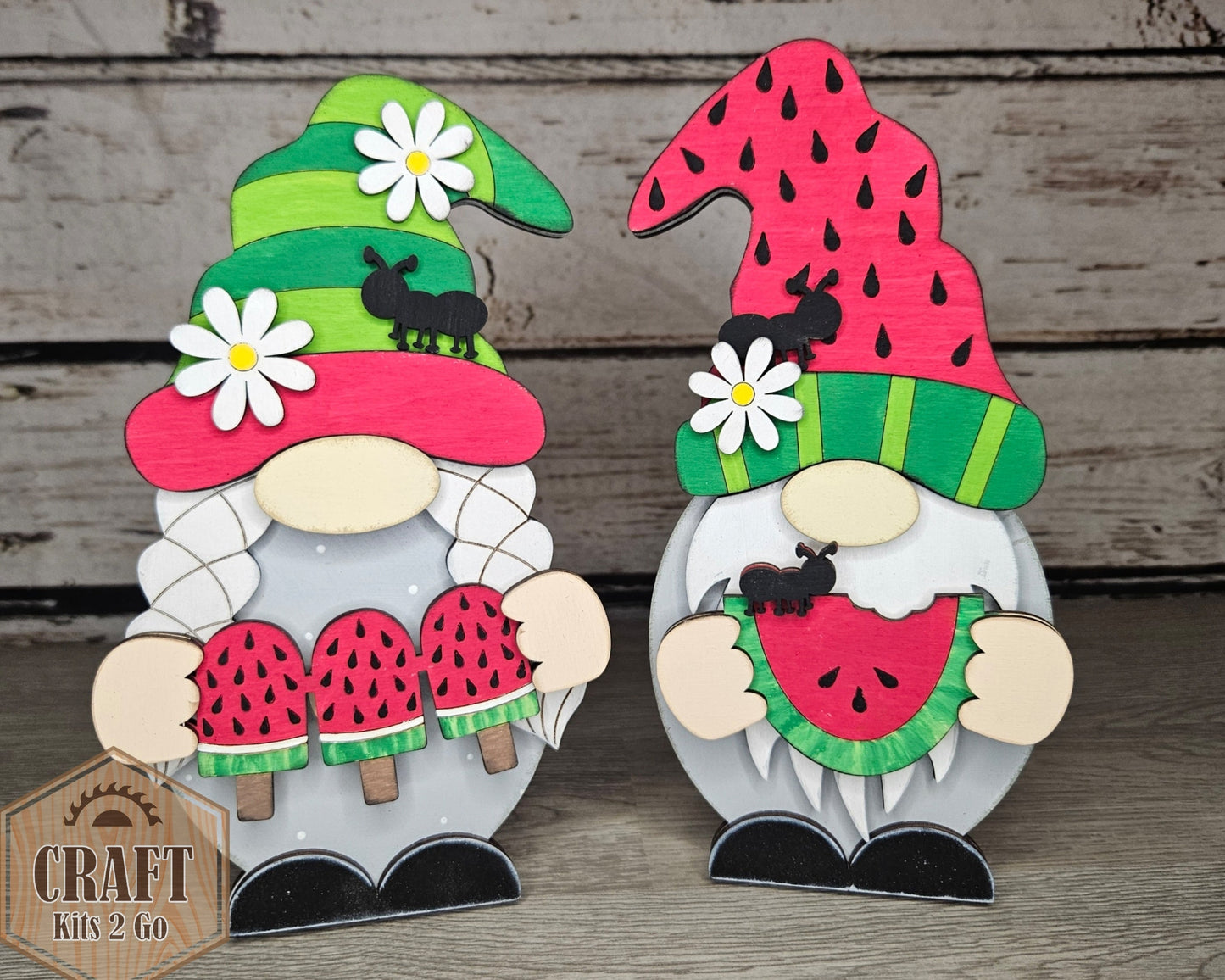 Interchangeable Gnome | GIRL SUMMER WATERMELON TOPPER | #200002-14