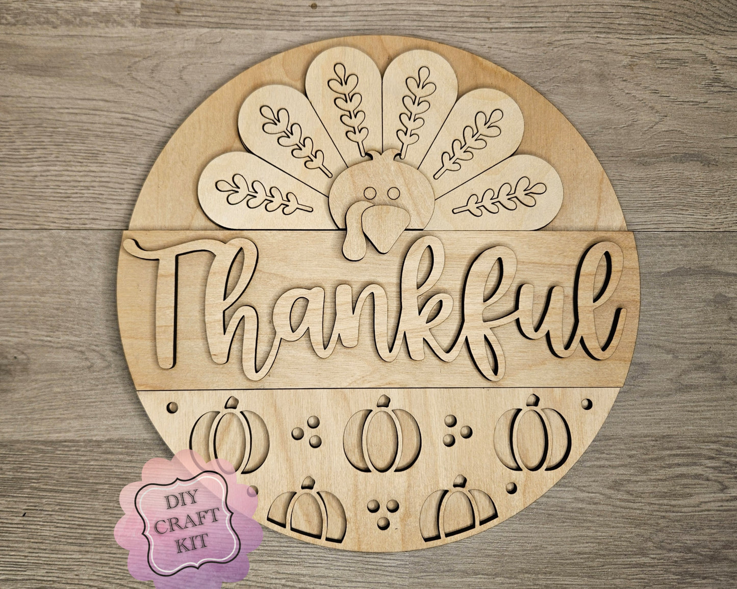 Thankful Thanksgiving Sign | #4621